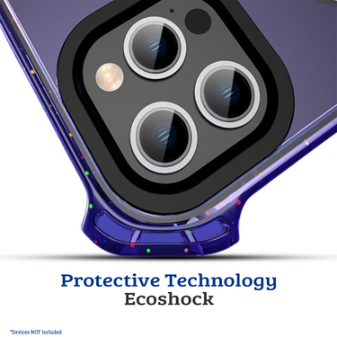 iPhone 15 Plus Shockproof Case Cover - Drop-Resistant, Premium Quality, Comfortable Grip, Long-Lasting, Lightweight - Clear Blue